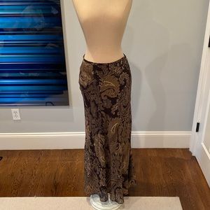 VINTAGE silk paisley skirt